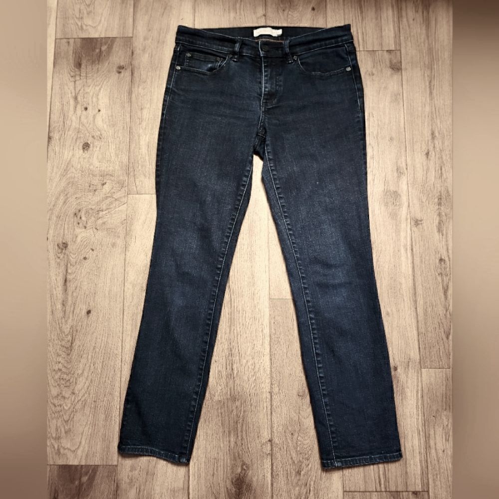 Tory Burch Cropped Skinny Jeans Denim Dark Wash Size 28